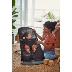 Bouncer Bliss Air Mesh - Anthracite -METRO BABY SHOP 006013 bouncer bliss anthracite mesh babybjorn 01