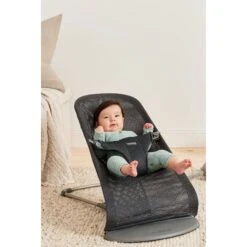 Bouncer Bliss Air Mesh - Anthracite -METRO BABY SHOP 006013 bouncer bliss anthracite mesh lookbook babybjorn 01