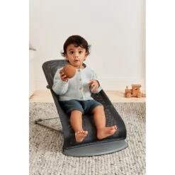 Bouncer Bliss Air Mesh - Anthracite -METRO BABY SHOP 006013 bouncer bliss anthracite mesh lookbook babybjorn
