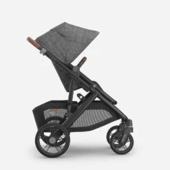 Uppababy VISTA V3 With Bassinet VARIOUS COLOURS -METRO BABY SHOP 0303 VIS GRY Side Right