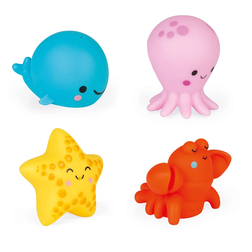 Janod Four Sea Squirters Set 1 Janod Four Sea Squirters Set