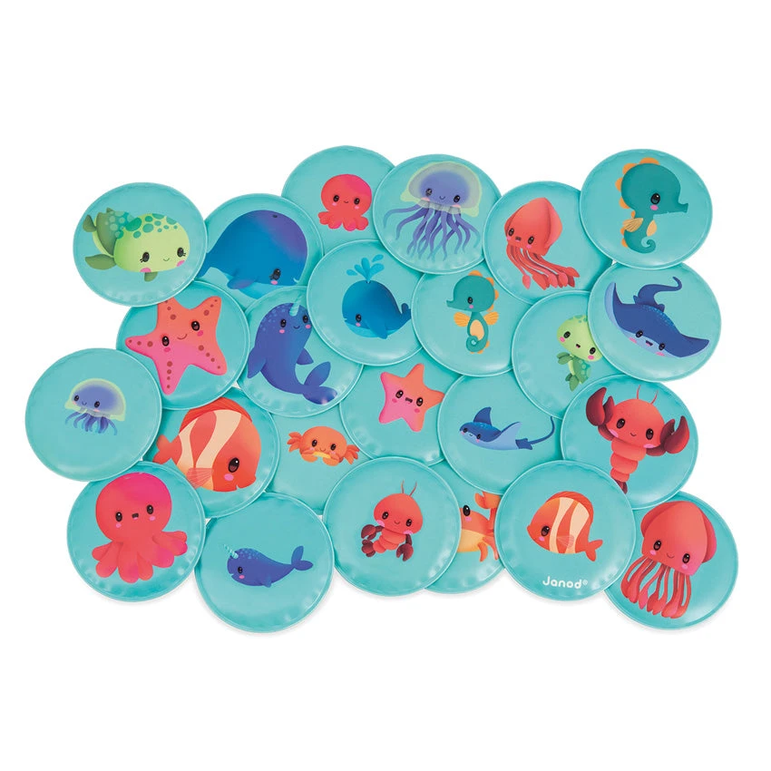 Janod Bath Memory Baby Animals 2 Janod Bath Memory Baby Animals - Image 2