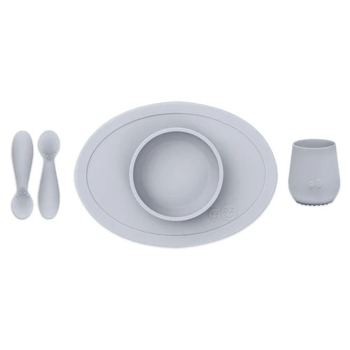 Ezpz Tiny First Food Set - Pewter 1 Ezpz Tiny First Food Set - Pewter