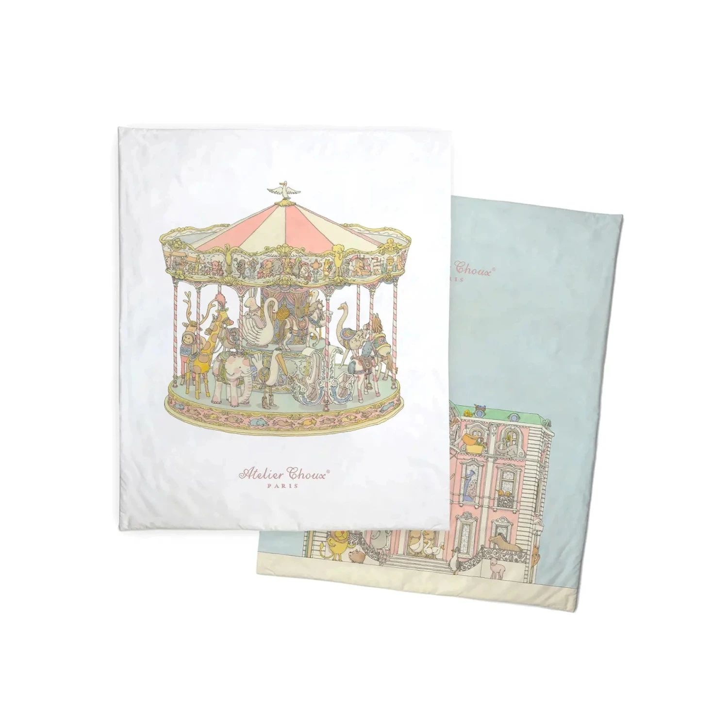 Monceau Mansion/Carousel Pink Quilt 1 Monceau Mansion/Carousel Pink Quilt