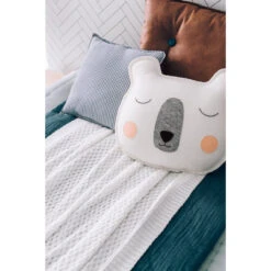 Diamond Knit Organic Baby Blanket - White -METRO BABY SHOP 207 3