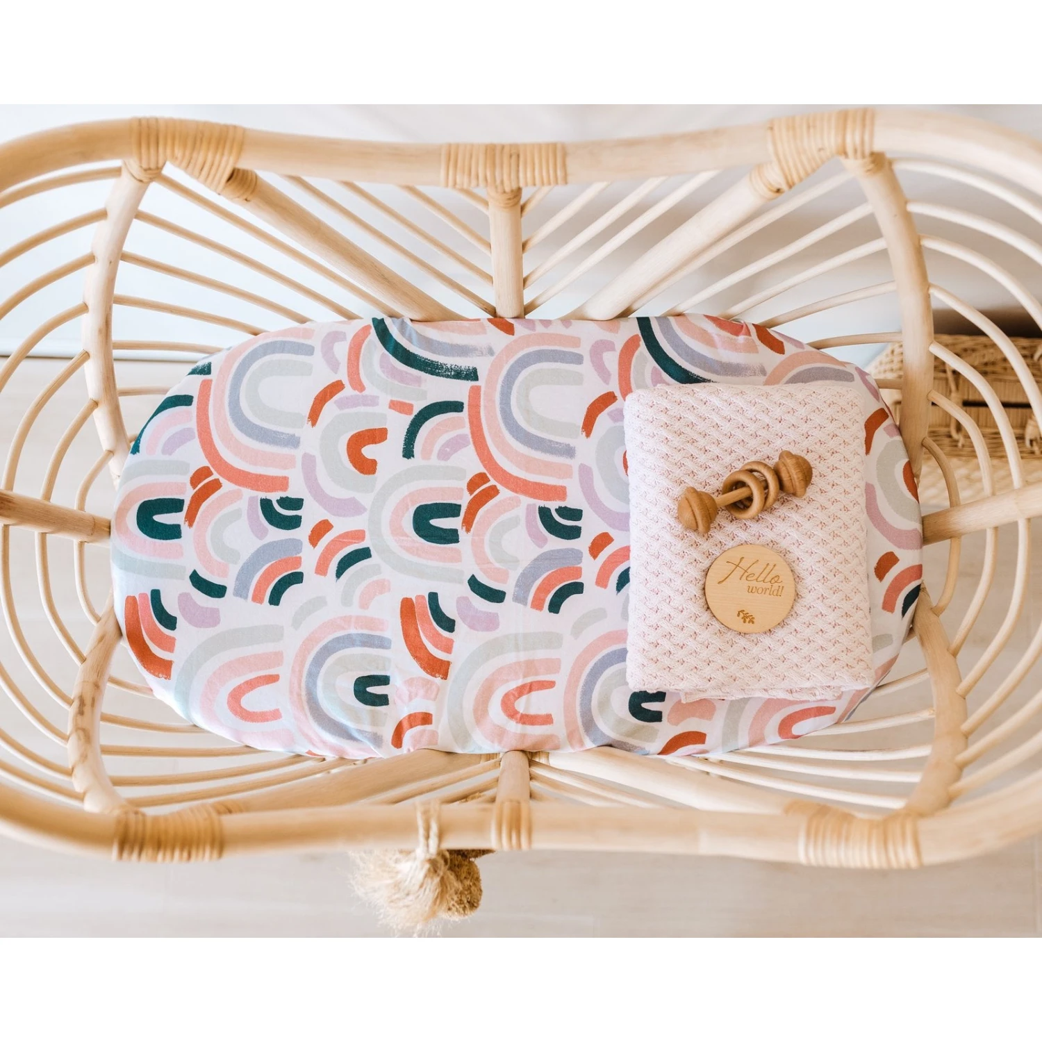 Diamond Knit Baby Blanket - Blush Pink 5 Diamond Knit Baby Blanket - Blush Pink - Image 5