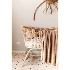 Diamond Knit Organic Baby Blanket - Hazelnut -METRO BABY SHOP 21300004b