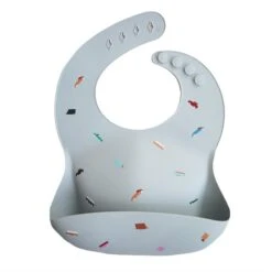 Mushie Silicone Bib VARIOUS COLOURS -METRO BABY SHOP 4 print cars