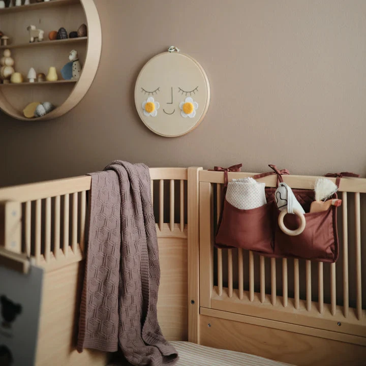 Mushie Honeycomb Knitted Baby Blanket VARIOUS COLOURS 4 Mushie Honeycomb Knitted Baby Blanket VARIOUS COLOURS - Image 4