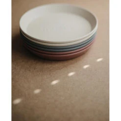 Mushie Dinner Plate Round - Set Of 2 VARIOUS COLOURS