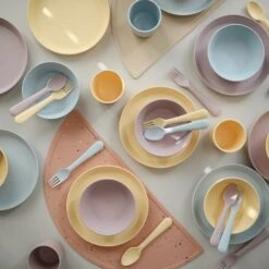 Mushie Dinner Bowl Round - Set Of 2 VARIOUS COLOURS -METRO BABY SHOP 7O0A6842 1 p