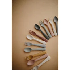 Mushie Fork And Spoon Set VARIOUS COLOURS