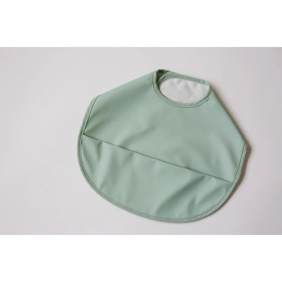Waterproof Snuggle Bib - Sage 4 Waterproof Snuggle Bib - Sage - Image 4