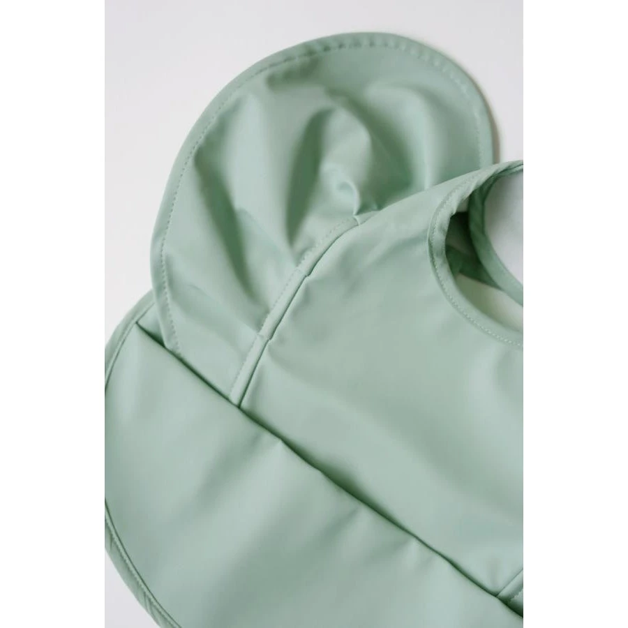 Waterproof Snuggle Bib - Sage 5 Waterproof Snuggle Bib - Sage - Image 5