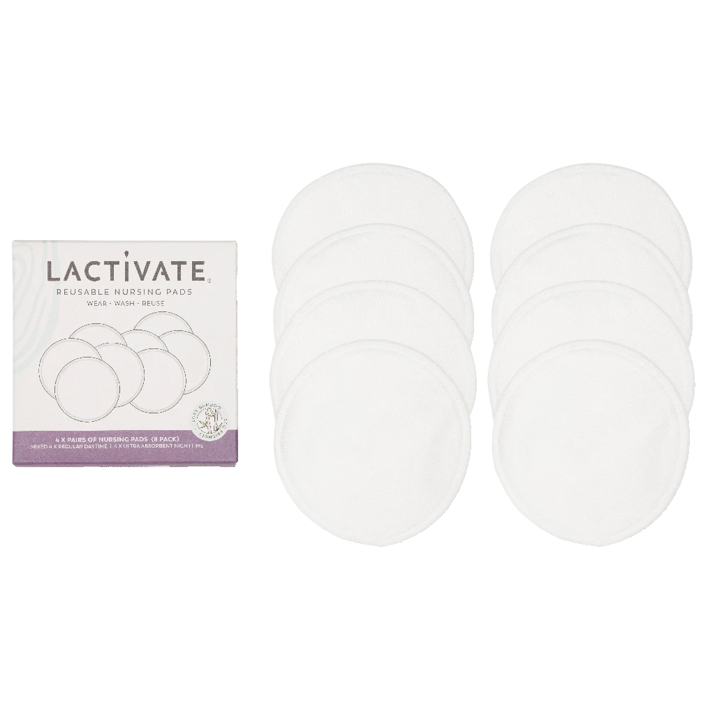 Lactivate Reusable Mixed White Nursing Pads - 8pk 3 Lactivate Reusable Mixed White Nursing Pads - 8pk - Image 3