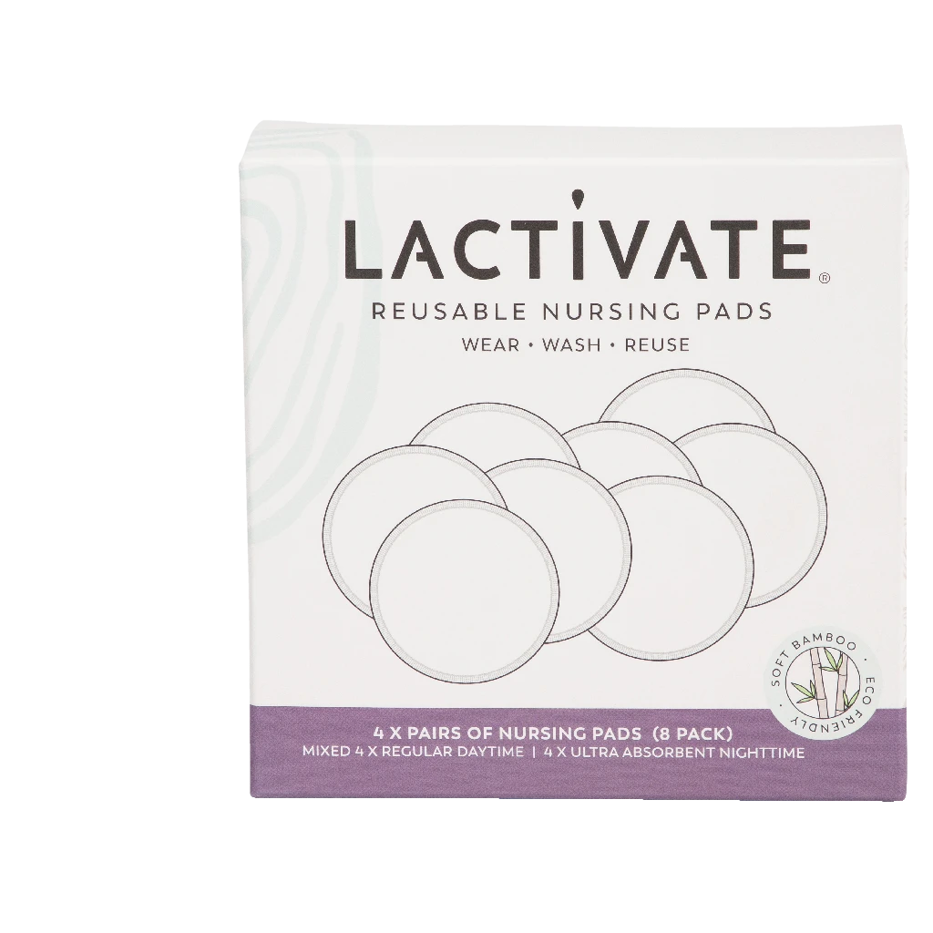 Lactivate Reusable Mixed White Nursing Pads - 8pk 1 Lactivate Reusable Mixed White Nursing Pads - 8pk