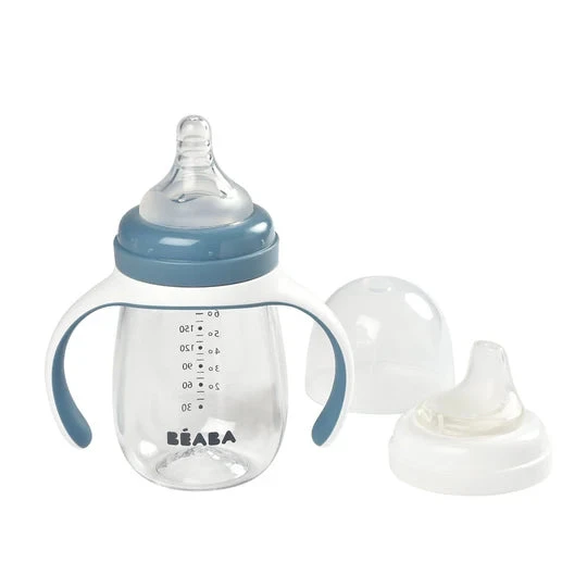 Beaba 2 In 1 Bottle To Sippy Learning Cup 210ml VARIOUS COLOURS 2 Beaba 2 In 1 Bottle To Sippy Learning Cup 210ml VARIOUS COLOURS - Image 2