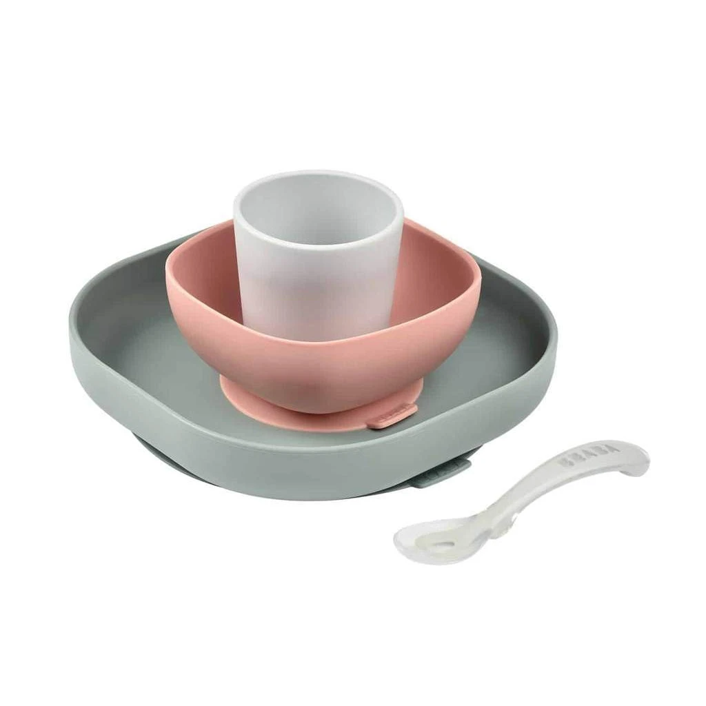 Beaba Silicone Suction Meal Set Of 4 VARIOUS COLOUR 2 Beaba Silicone Suction Meal Set Of 4 VARIOUS COLOUR - Image 2