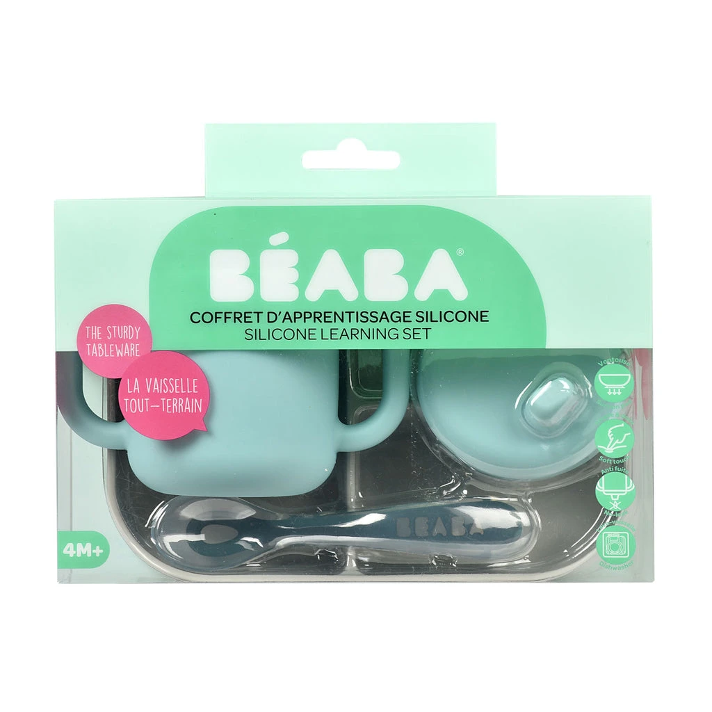 Beaba Silicone Learning Set VARIOUS COLOURS 6 Beaba Silicone Learning Set VARIOUS COLOURS - Image 6
