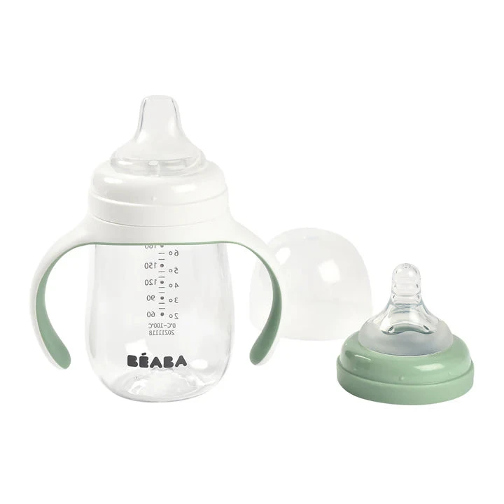 Beaba 2 In 1 Bottle To Sippy Learning Cup 210ml VARIOUS COLOURS 8 Beaba 2 In 1 Bottle To Sippy Learning Cup 210ml VARIOUS COLOURS - Image 8