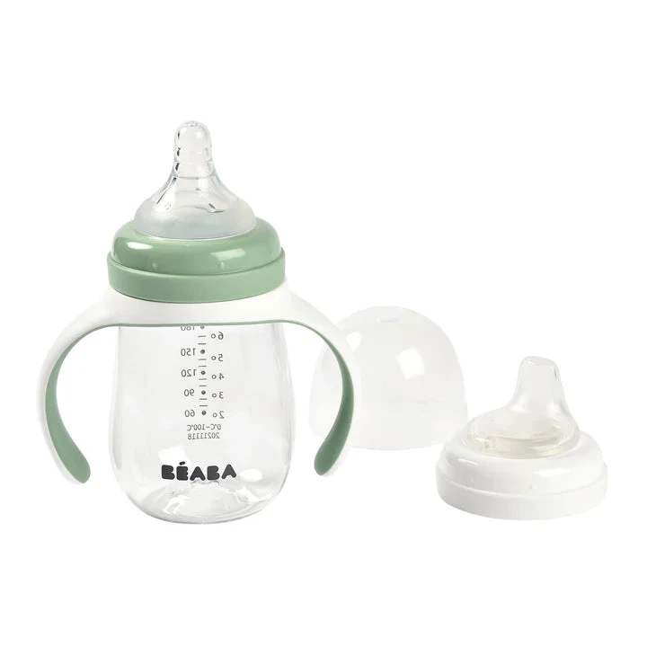 Beaba 2 In 1 Bottle To Sippy Learning Cup 210ml VARIOUS COLOURS 5 Beaba 2 In 1 Bottle To Sippy Learning Cup 210ml VARIOUS COLOURS - Image 5