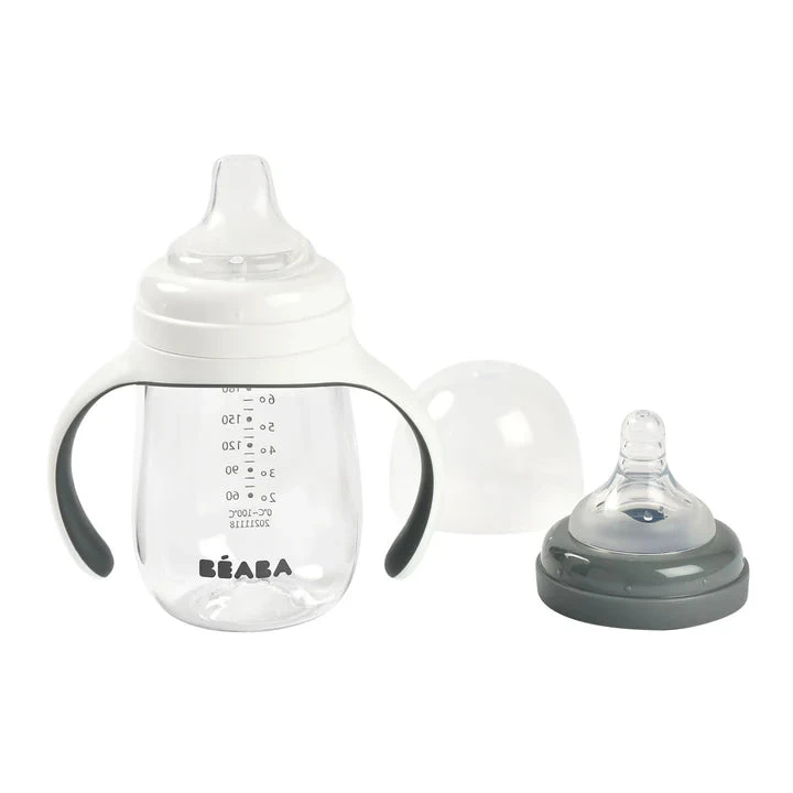 Beaba 2 In 1 Bottle To Sippy Learning Cup 210ml VARIOUS COLOURS 3 Beaba 2 In 1 Bottle To Sippy Learning Cup 210ml VARIOUS COLOURS - Image 3