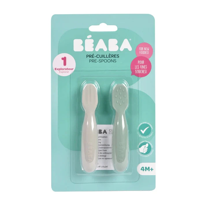 Beaba Silicone Pre-Spoons 2 Pack VARIOUS COLOURS 7 Beaba Silicone Pre-Spoons 2 Pack VARIOUS COLOURS - Image 7