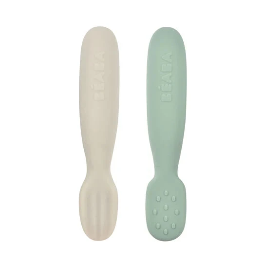 Beaba Silicone Pre-Spoons 2 Pack VARIOUS COLOURS 2 Beaba Silicone Pre-Spoons 2 Pack VARIOUS COLOURS - Image 2