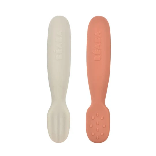 Beaba Silicone Pre-Spoons 2 Pack VARIOUS COLOURS 1 Beaba Silicone Pre-Spoons 2 Pack VARIOUS COLOURS