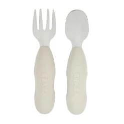 Beaba Fork & Spoon Stainless Steel Pre-Cutlery VARIOUS COLOURS