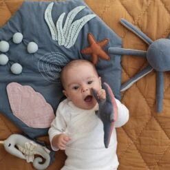 Activity Blanket - Travel Size 50cm -METRO BABY SHOP ActivityBlanket Underwater Rattle Octopus Rattle Seahorse Rattle Starfish