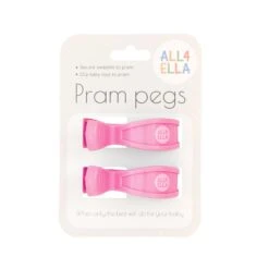2 Pack Pegs VARIOUS COLOURS -METRO BABY SHOP All4ella PramPegPink