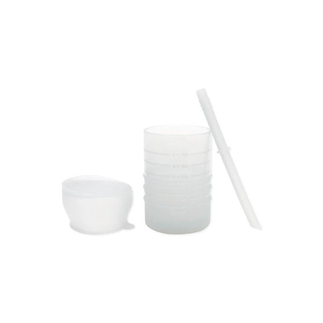 Bumkins Silicone Straw Cup With Lid VARIOUS COLOURS 3 Bumkins Silicone Straw Cup With Lid VARIOUS COLOURS - Image 3