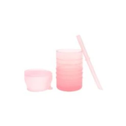 Bumkins Silicone Straw Cup With Lid VARIOUS COLOURS