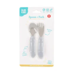 Bumkins Spoon And Fork VARIOUS COLOURS 15 Bumkins Spoon And Fork VARIOUS COLOURS -METRO BABY SHOP B0 SFTKG GRY zoom 6 62203