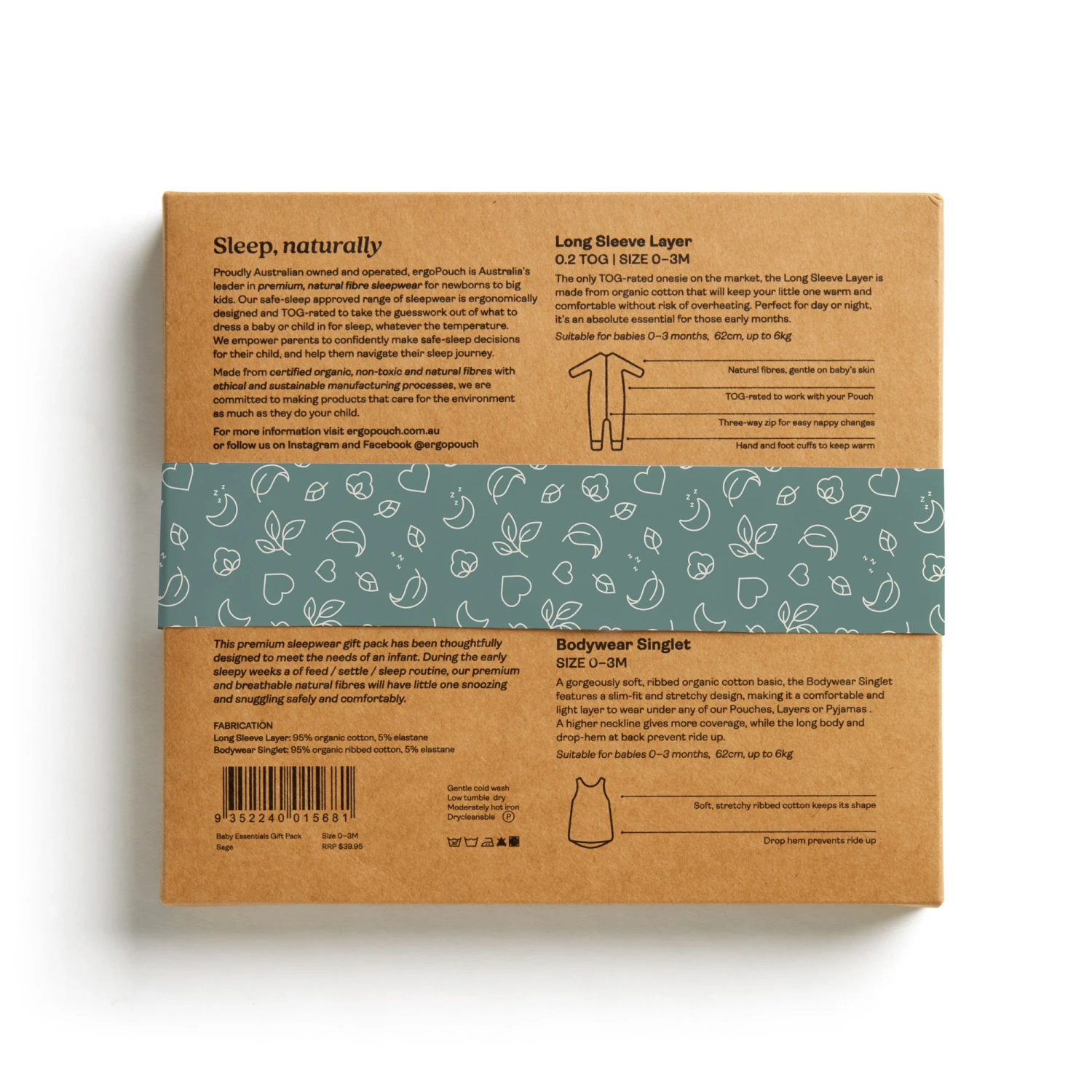 Baby Essentials Gift Pack - Sage 2 Baby Essentials Gift Pack - Sage - Image 2