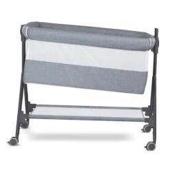 Aria Bedside Bassinet - Graphite -METRO BABY SHOP Babyrest bedside sleeper angle Graphite LR