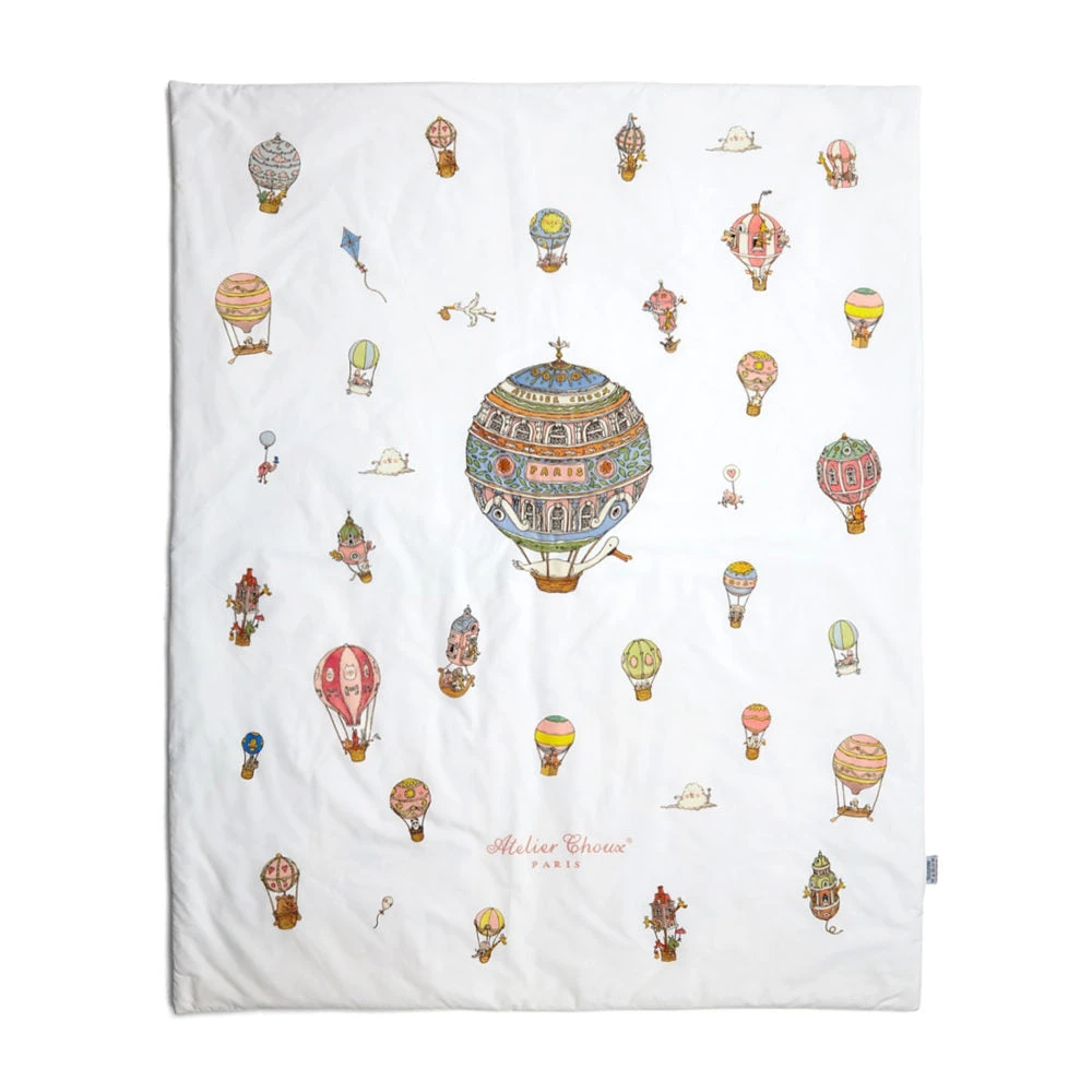 Reversible Quilt - Monceau Mansion/Hot Air Balloon 1 Reversible Quilt - Monceau Mansion/Hot Air Balloon