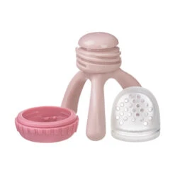 Silicone Fresh Food Feeder VARIOUS COLOURS -METRO BABY SHOP Blush Silicone Fresh Food Feeder 3