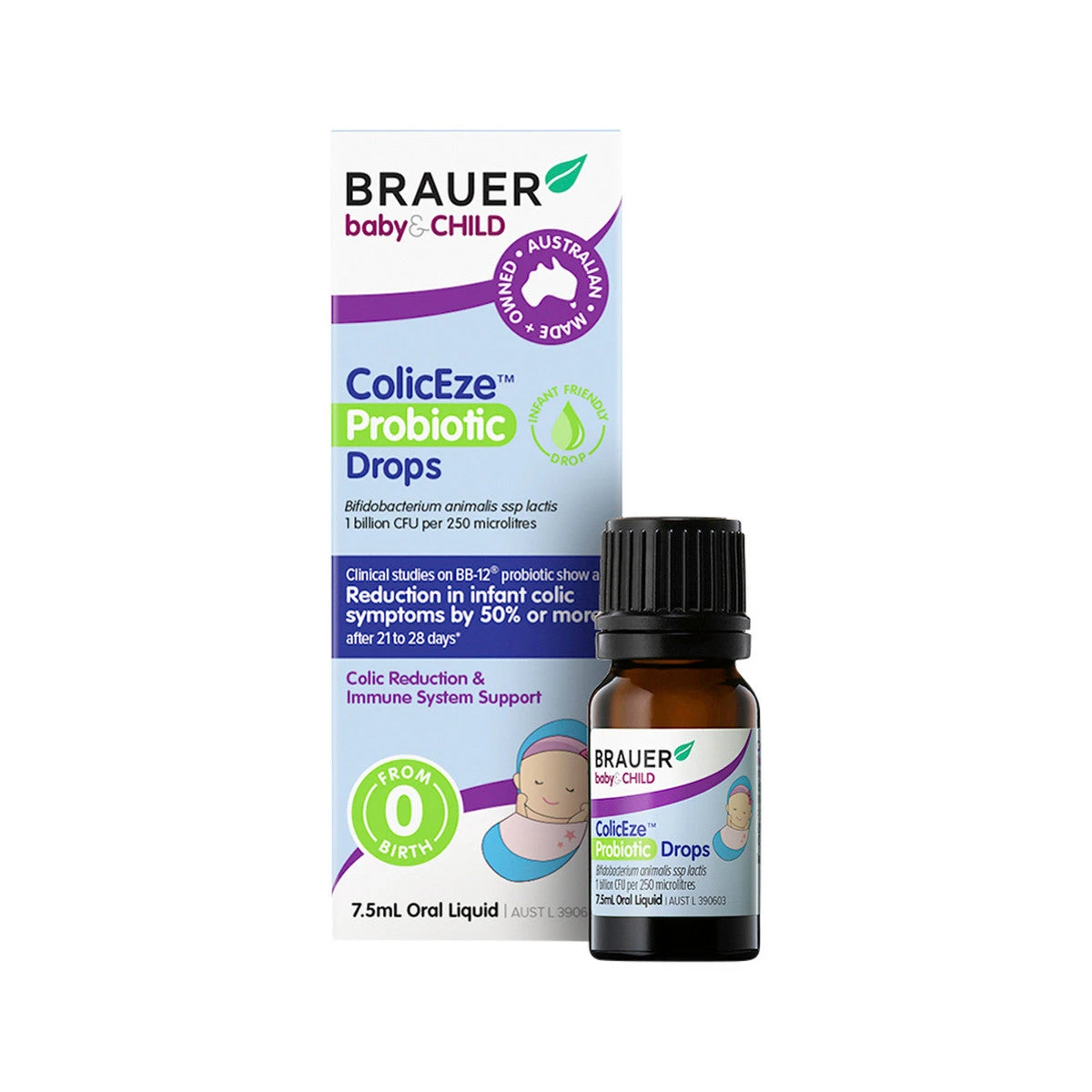 Brauer Baby & Child ColicEze Probiotic Drops Oral Liquid 7.5ml 1 Brauer Baby & Child ColicEze Probiotic Drops Oral Liquid 7.5ml