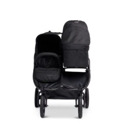 Bumbleride Indie Twin Bassinet VARIOUS COLOURS -METRO BABY SHOP Bumbleride IndieTwin Bassinet Black AttachedFrontView