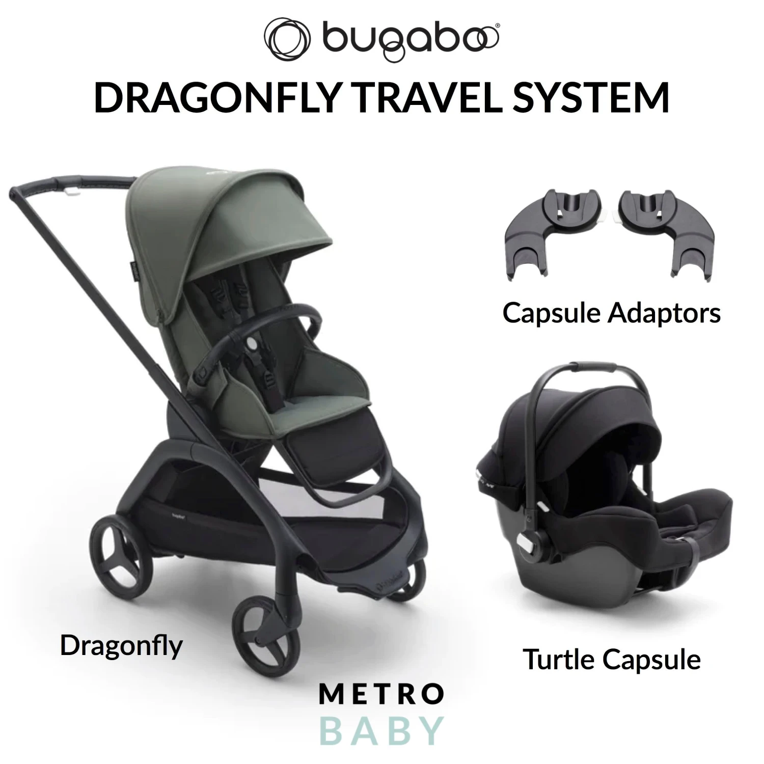 Bugaboo Dragonfly Pram Travel System 2 Bugaboo Dragonfly Pram Travel System - Image 2