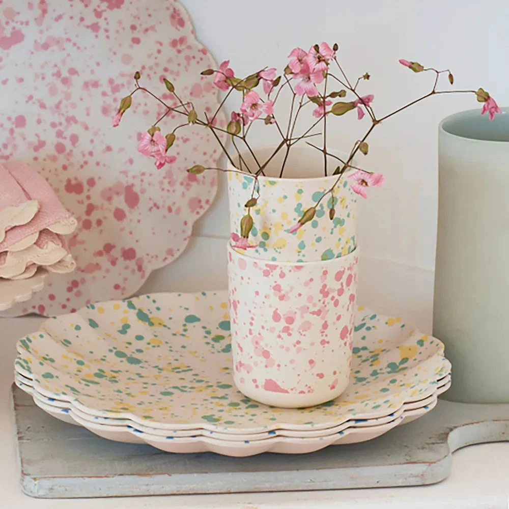 Meri-Meri Speckled Reusable Bamboo Cups 2 Meri-Meri Speckled Reusable Bamboo Cups - Image 2