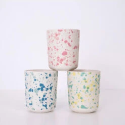 Meri-Meri Speckled Reusable Bamboo Cups