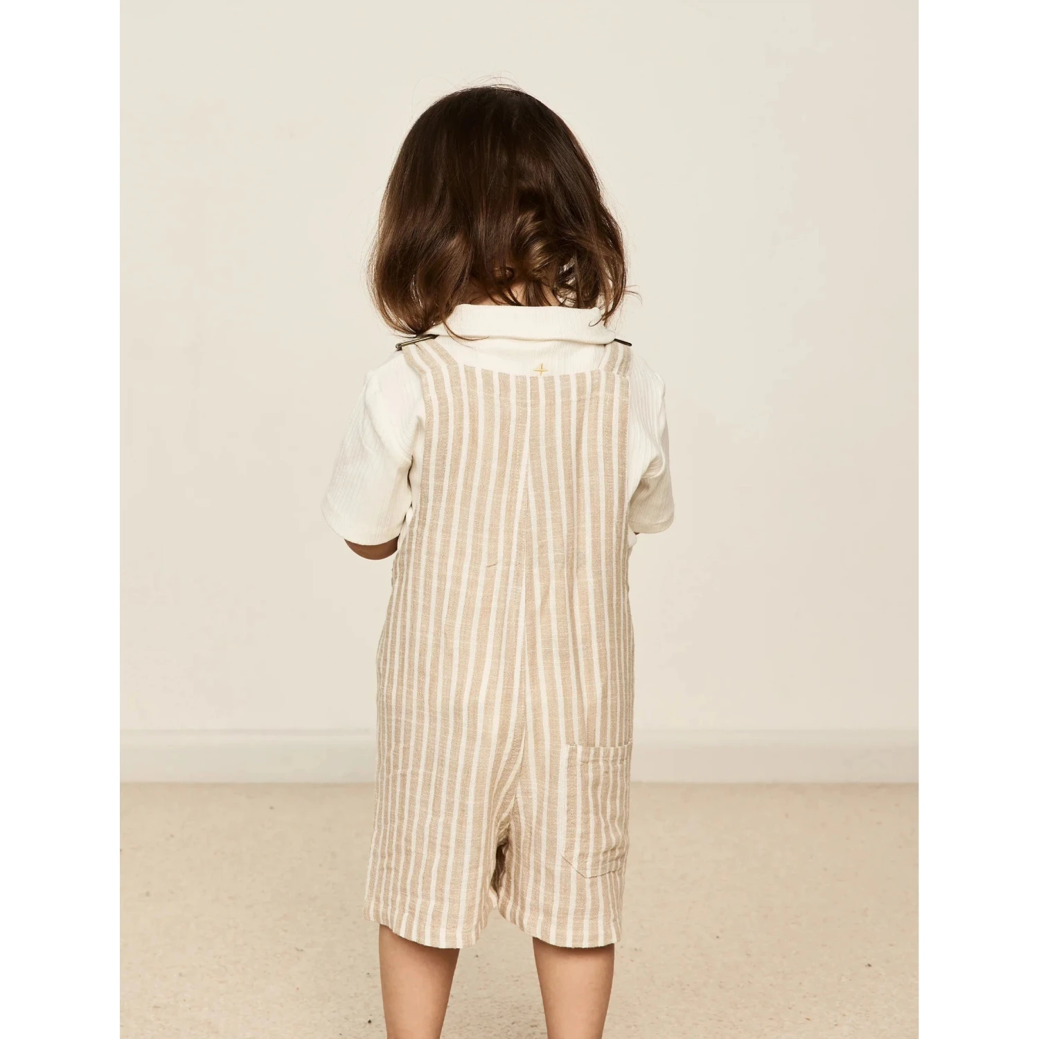 Taylor Overalls Beige Stripe Size 5 - Image 3