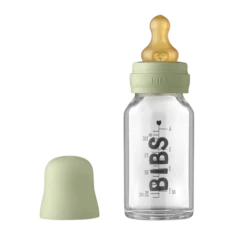 BIBS Baby Glass Bottle Set - Sage VARIOUS SIZES
