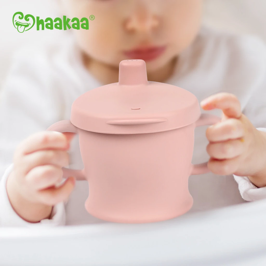 Haakaa Silicone Sip-N-Snack Cup VARIOUS COLOURS 6 Haakaa Silicone Sip-N-Snack Cup VARIOUS COLOURS - Image 6
