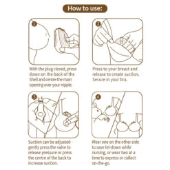 Haakaa Shell Wearable Silicone Pump- 75ml 12 Haakaa Shell Wearable Silicone Pump- 75ml -METRO BABY SHOP HaakaaShellPump HowToUse 3000x bd3c6a62 029c 4af0 adc6 b4a828d3be47