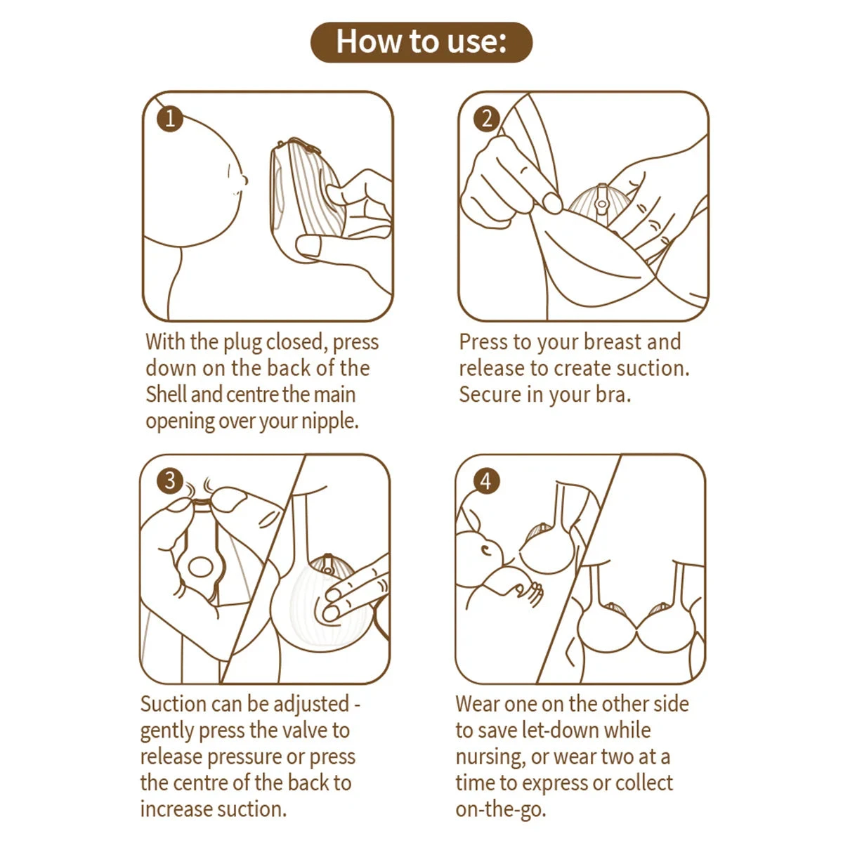 Haakaa Shell Wearable Silicone Pump- 75ml 4 Haakaa Shell Wearable Silicone Pump- 75ml - Image 4