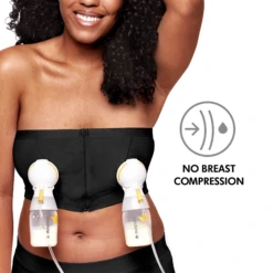 Medela Hands-Free Pumping Bustier -METRO BABY SHOP Hands Free Bustier Black 3
